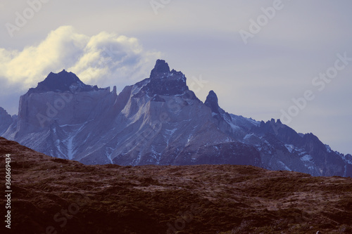 mountains view in patagonia