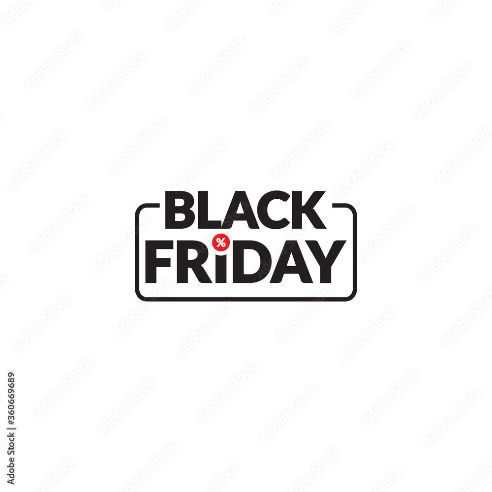 Obraz premium Black Friday label sales discount promo