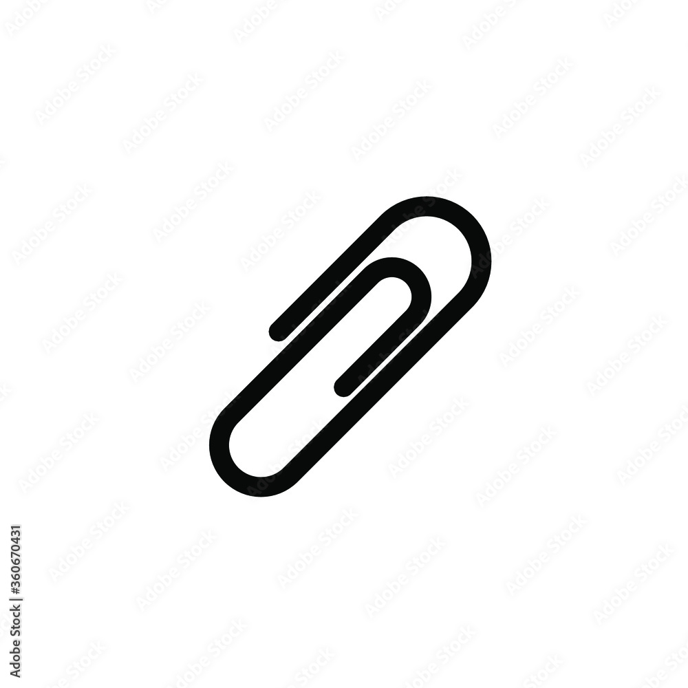 paper clip Icon Vector Logo Template paper clip Icon Vector Logo Template