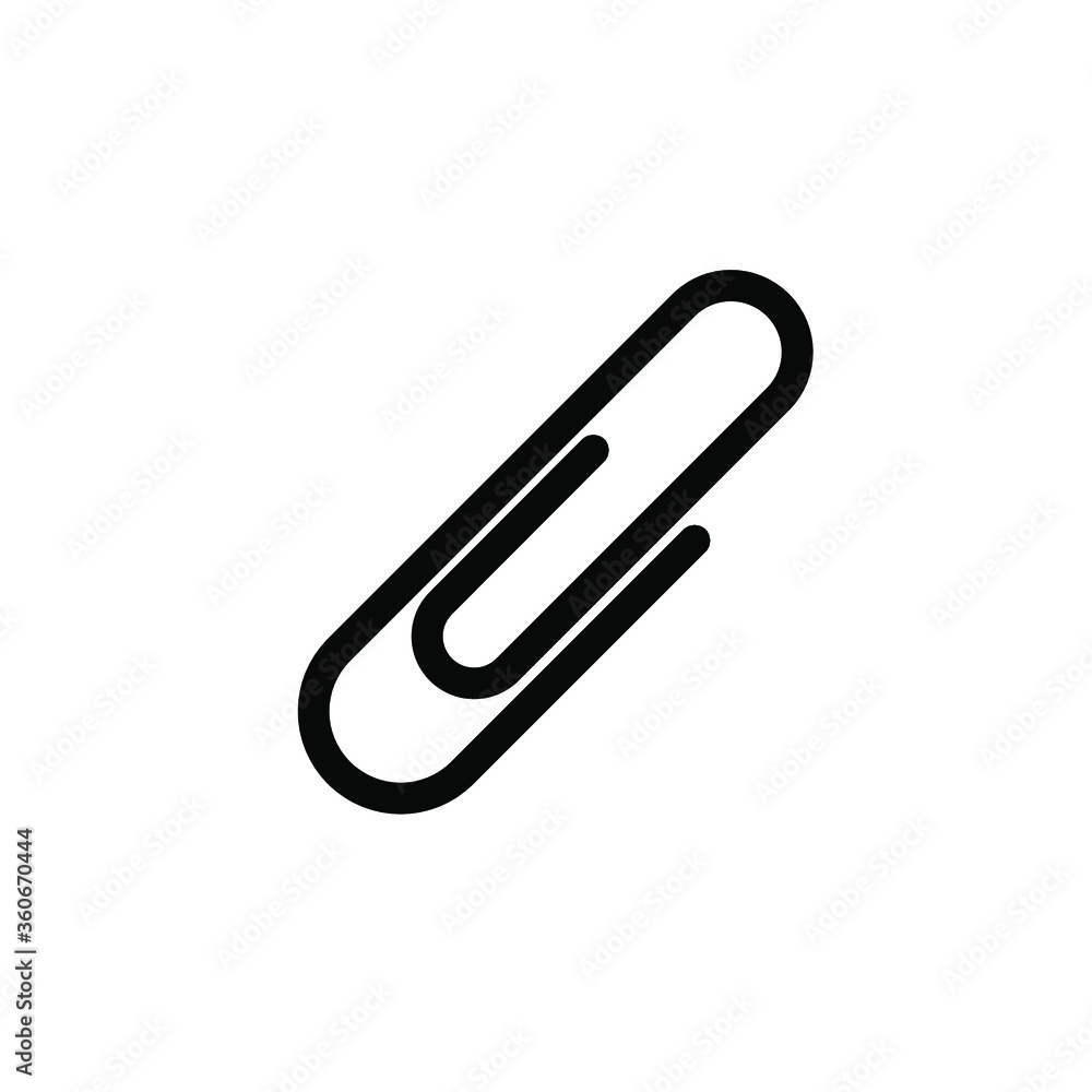 paper clip Icon Vector Logo Template paper clip Icon Vector Logo Template