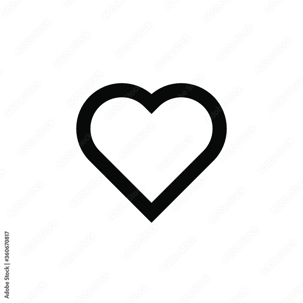 heart icon template illustration logo heart icon template illustration logo