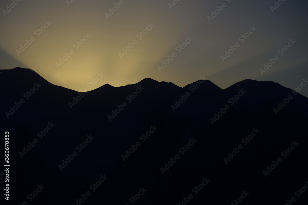 sunrise over the mountains sunrise over the mountains