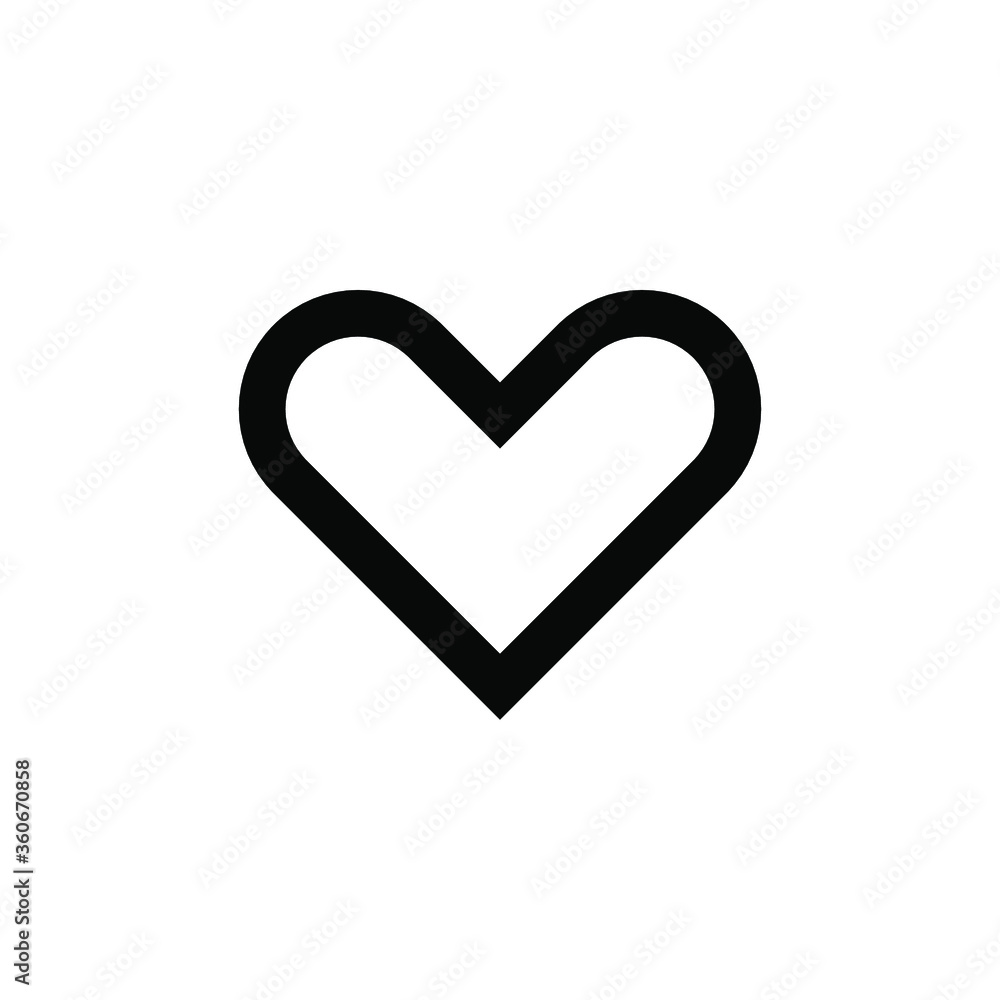 heart icon template illustration logo heart icon template illustration logo