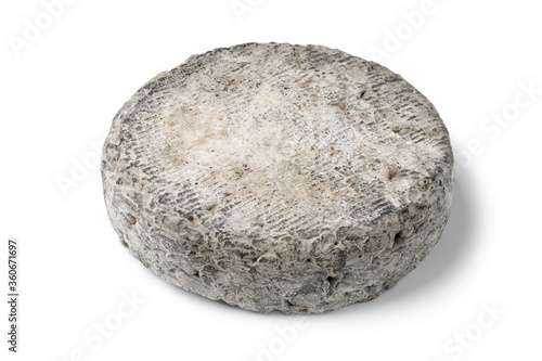 Whole fresh French Rochebaron cheese