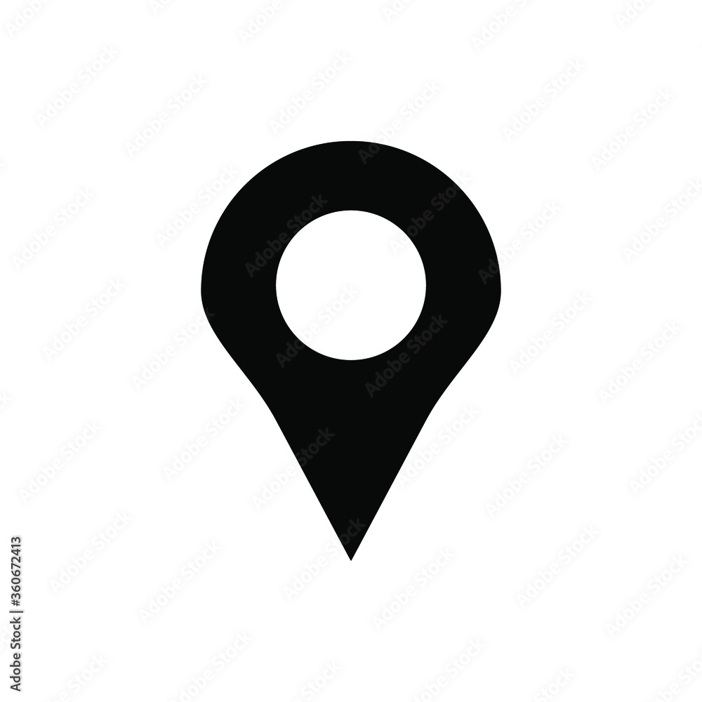 map pin marker Icon Vector Logo Template map pin marker Icon Vector Logo Template