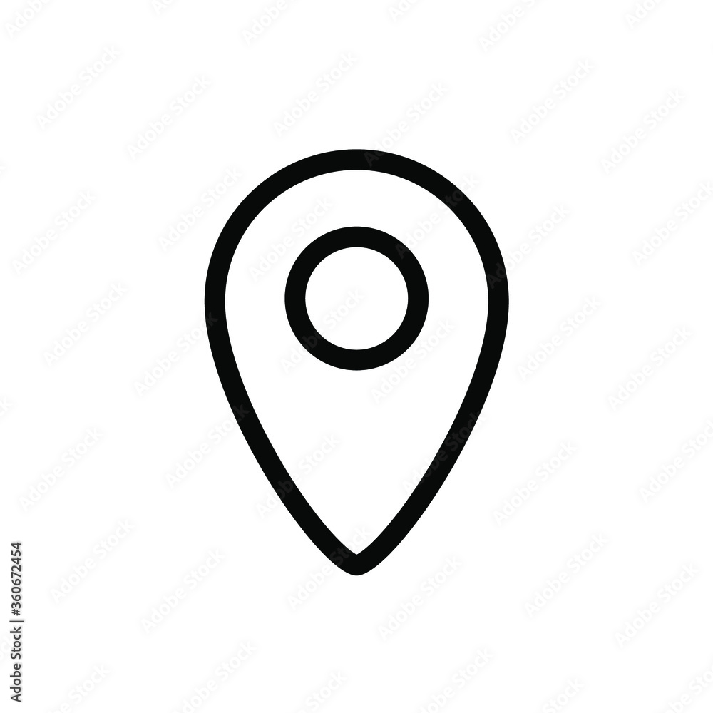 map pin marker Icon Vector Logo Template map pin marker Icon Vector Logo Template