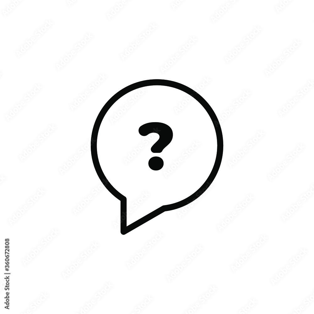 question mark bubble chat Icon Vector Logo Template question mark bubble chat Icon Vector Logo Template