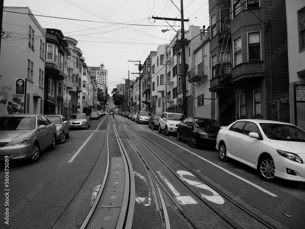 Tramline street in San Fransisco