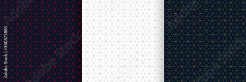 set of hexagonal lines pattern background design