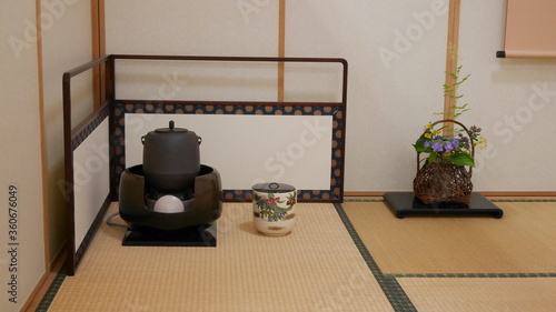 Japanese traditional tea ceremony room, chasitsu