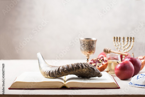 Quadro su tela Rosh hashanah - jewish New Year holiday concept
