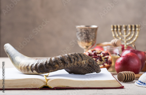 Fotografie Rosh hashanah - jewish New Year holiday concept