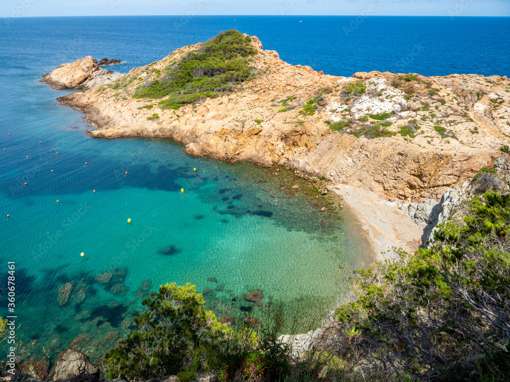 view of s'Eixugador beach, close to Sa Tuna in Begur - Costa Brava - Girona - Spain