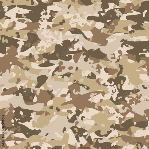 Texture military camouflage seamless pattern. Abstract army vector illustration