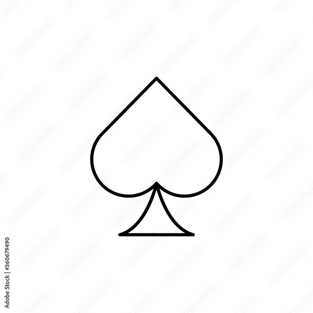 poker line icon. Signs and symbols can be used for web, logo, mobile app, UI, UX poker line icon. Signs and symbols can be used for web, logo, mobile app, UI, UX