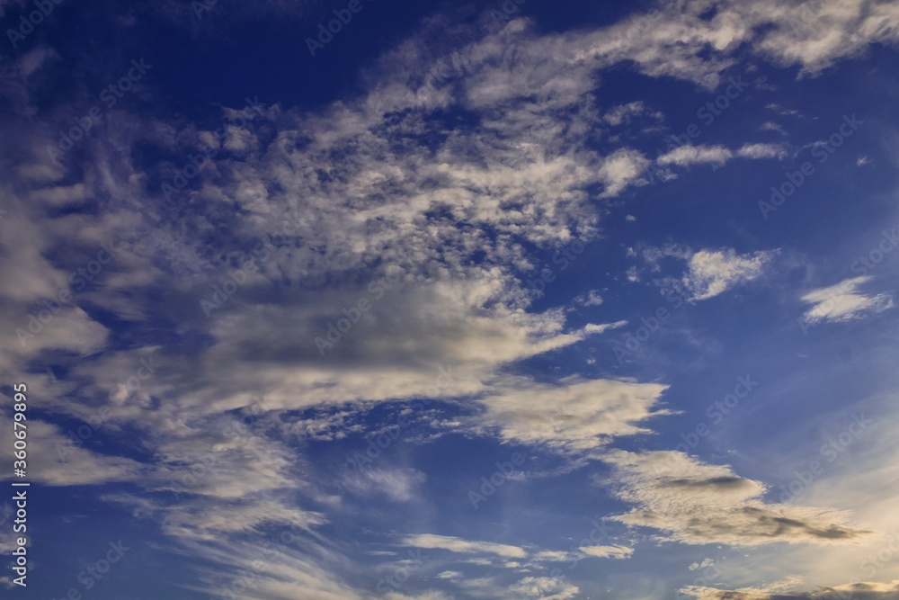 Blue sky with clouds