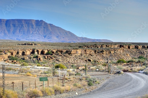 TANKWA KAROO IN A TIME OF DROUGHT.  Tankwa Karoo national park  photo