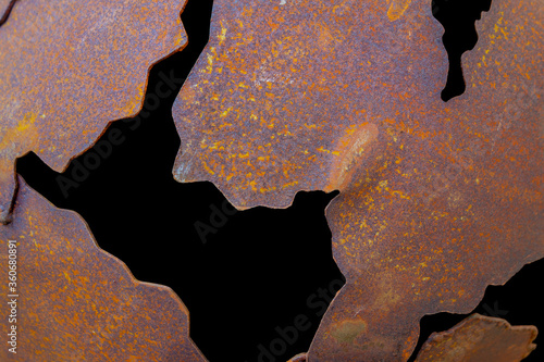 rusty metal pieces photo