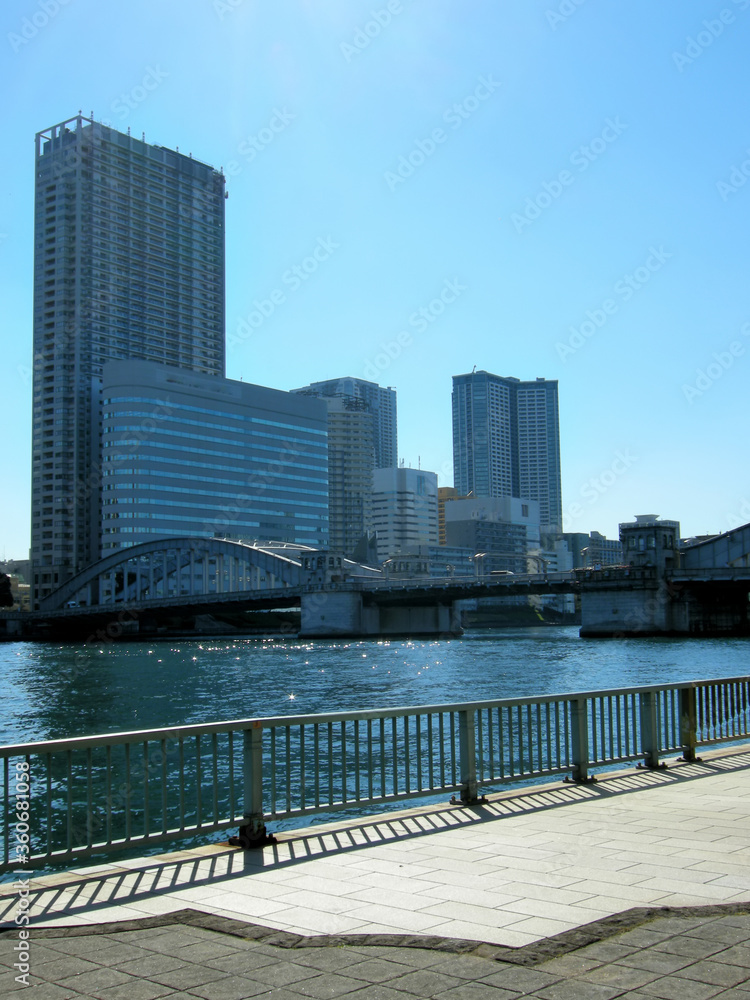 東京都中央区築地の風景