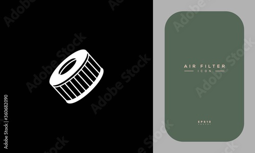 car air filter vector illustration