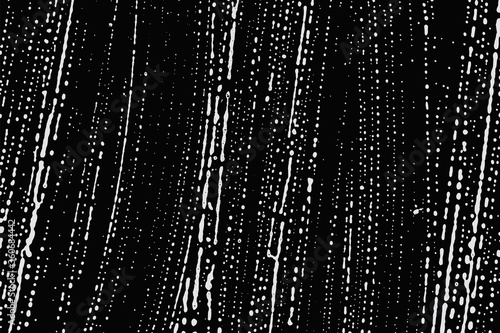 Suds soap foam bubble on black. White liquid abstract shampoo background. Clean water bath texture. Macro soft surface detergent pattern.