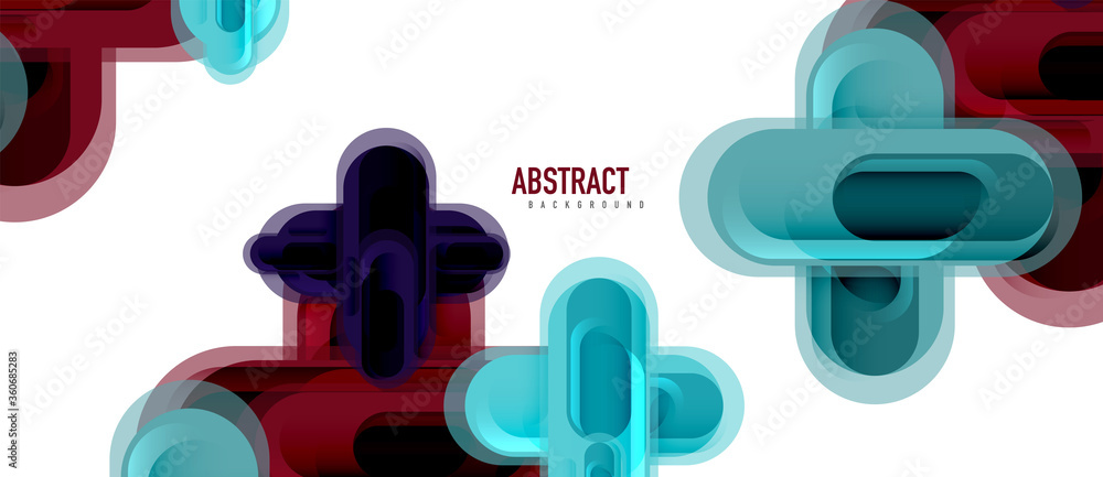 Modern vector glass cross shape abstract technology background for cover, placard, poster, banner or flyer Modern vector glass cross shape abstract technology background for cover, placard, poster, banner or flyer