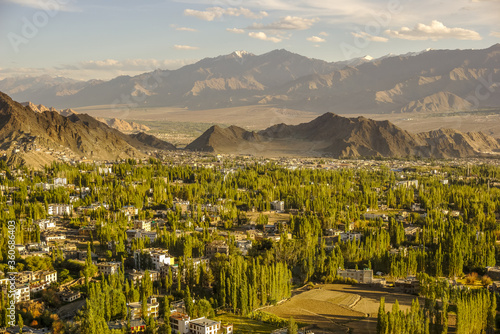 panorama of the mountains  mountain view, ladakh