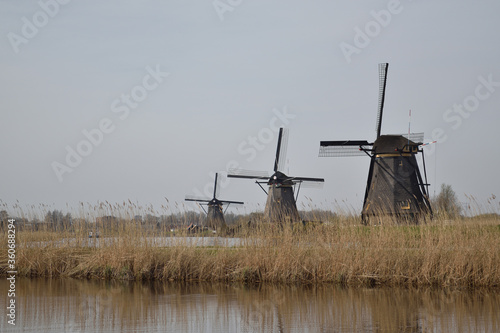 Windmill, mill, dutch, holland landscape