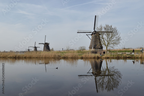 Windmill, mill, dutch, holland landscape