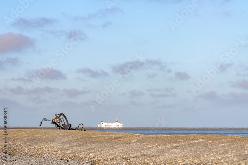 bicycle on the beach photo