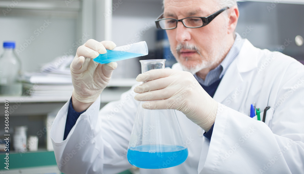 Researcher at work in a laboratory