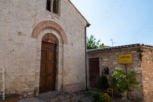 church of san martino of spello in the upper area