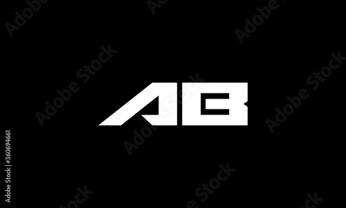 AB logo for your business, Classic Lettering Minimal Fashion Designs, AB Letter Logo Design with Creative Modern Trendy Typography, A B letter Logo, Letter AB logo design template elements.