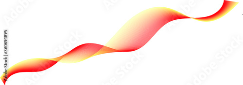 Vector ribbon that has smooth transitions