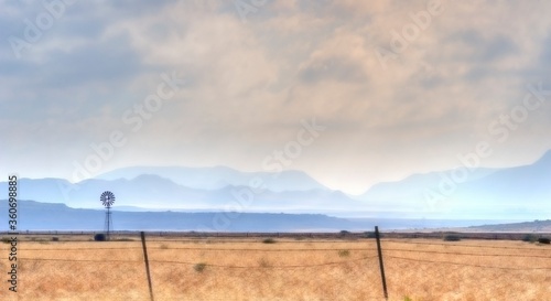 Canvas Print KAROO WINDMILL