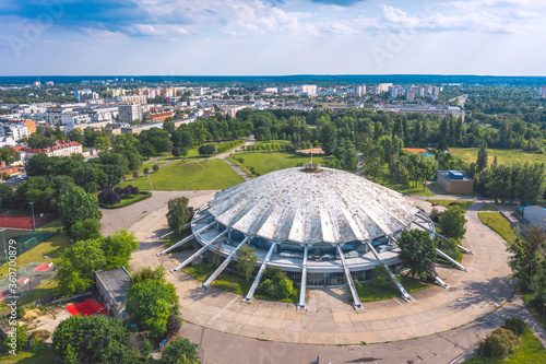 Obraz na płótnie Jan Kasprowicz park in Poznan, Poland w salonie