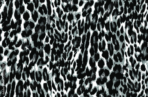 Seamless leopard pattern, animal print.