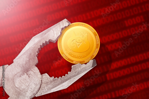 Monacoin regulation, control; monacoin MONA golden coin is under pressure; limitation, prohibition, illegally, vise, closed