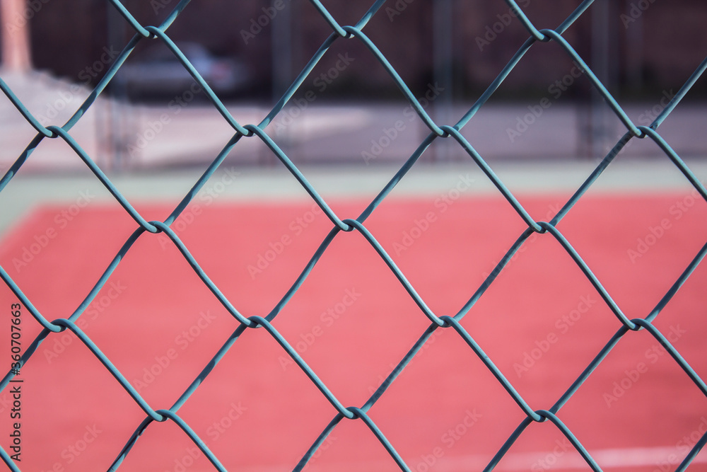 Fototapeta premium green wire fence