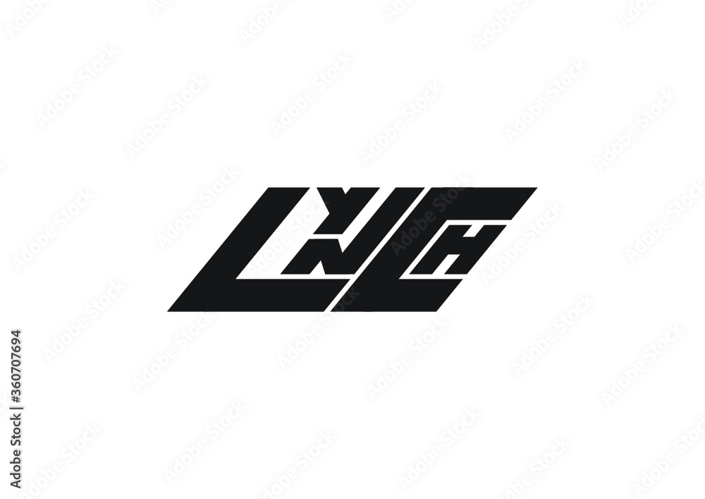 LYNCH logo, Business logo template, Logo concept, Company logo concept, Symple logo concept. Text Logo, Font Designs for a logo.