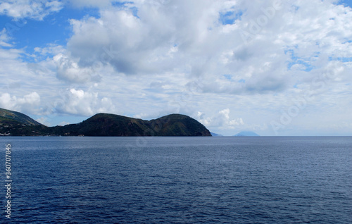 Italy Aeolian Islands on the high sea. © Надежда Терехова