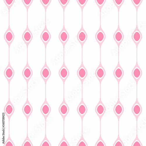 seamless pattern with pink hearts