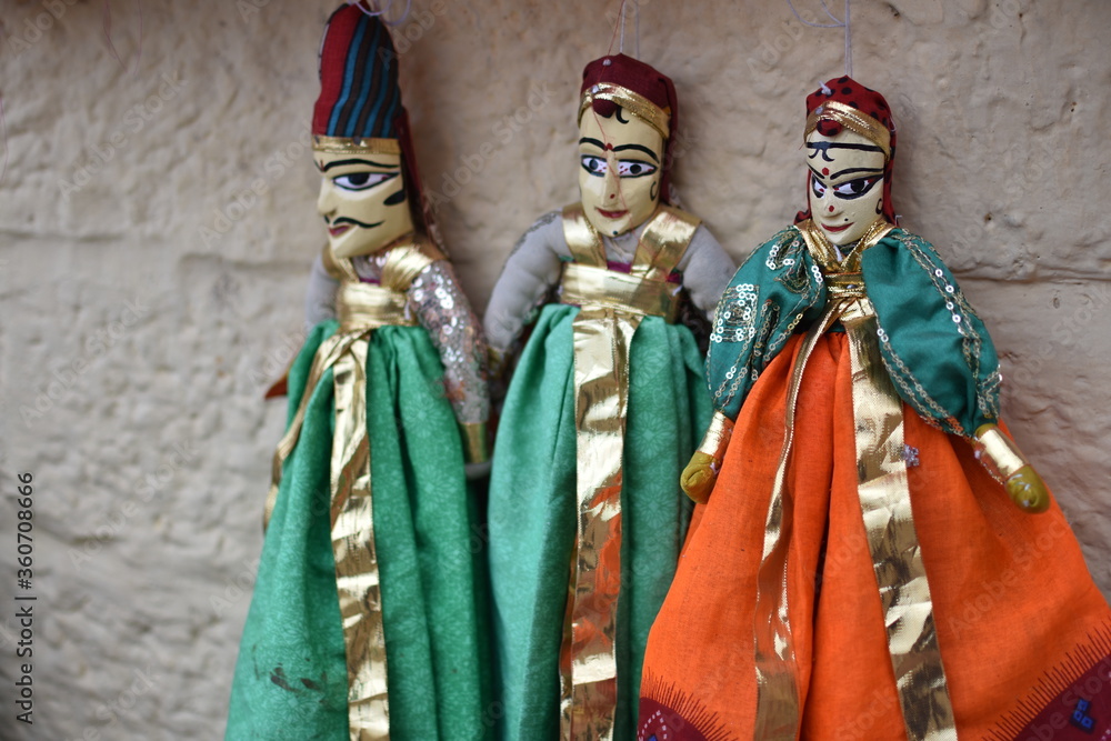 India Dolls Rajasthan Kathputli Puppets