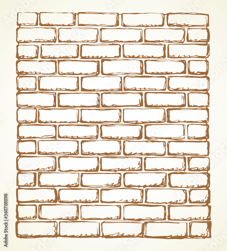 Brick. Vector drawing