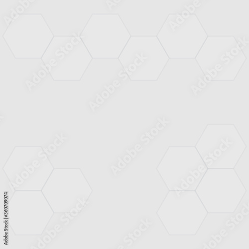 Gray hexagon background