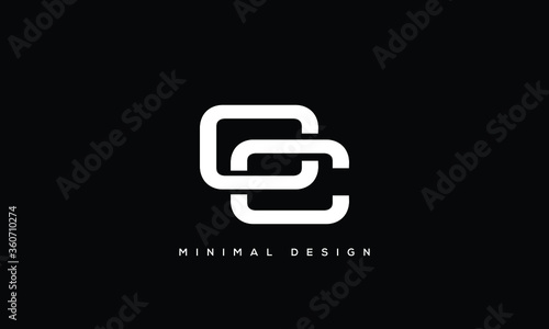 alphabet letters monogram icon logo CC