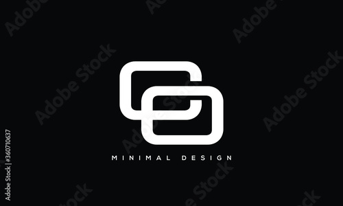 alphabet letters monogram icon logo CO or OC