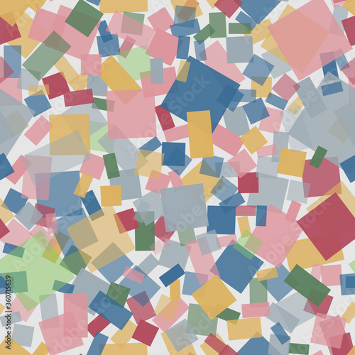 Vector Seamless Pattern of Rectangular Shapes in Muted Fawn Colors. It Can Be Used in Design Solutions in Textile Production