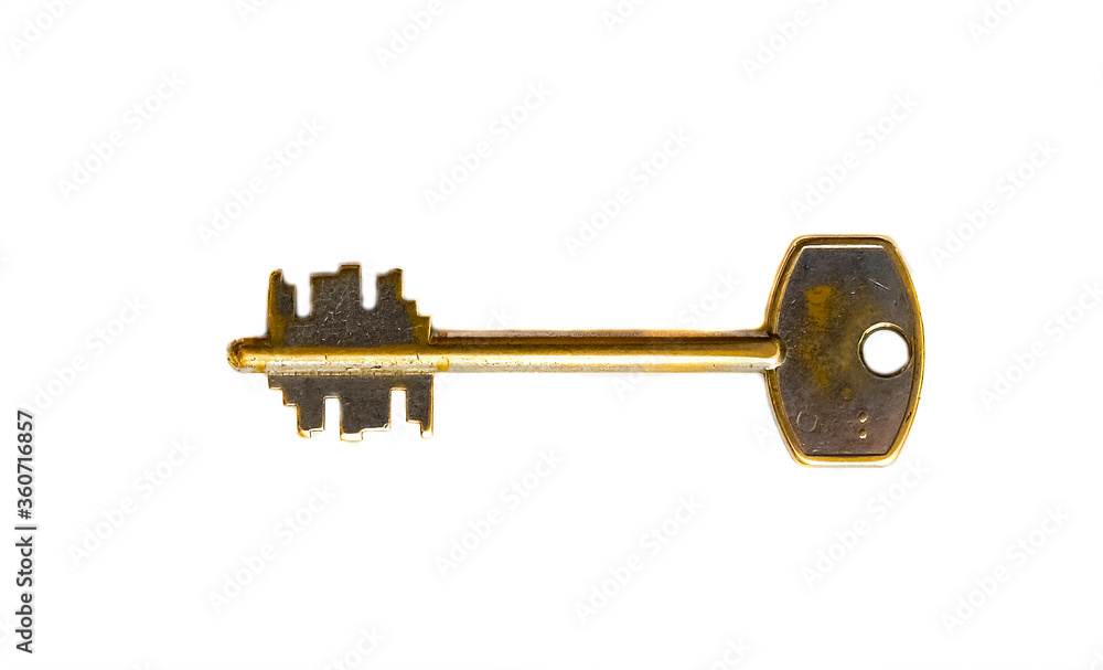 keys to apartment locks on a white background keys to apartment locks on a white background