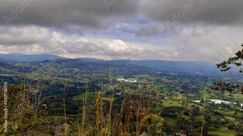 mountain landscape with clouds